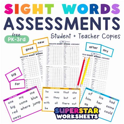 Sight words assessment