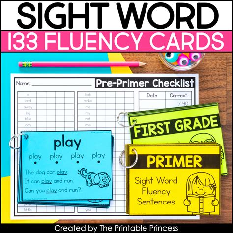 Sight words fluency