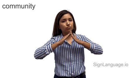 Military personnel using sign language in community outreach