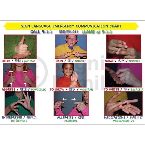 Military personnel using sign language in disaster response