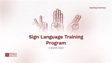 Military personnel receiving sign language training