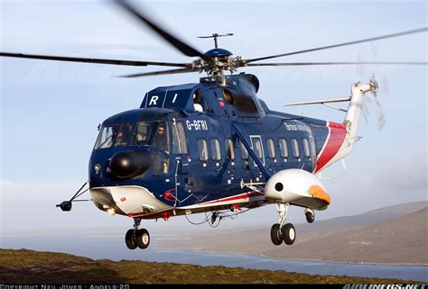 Sikorsky S-61 Helicopter in Flight