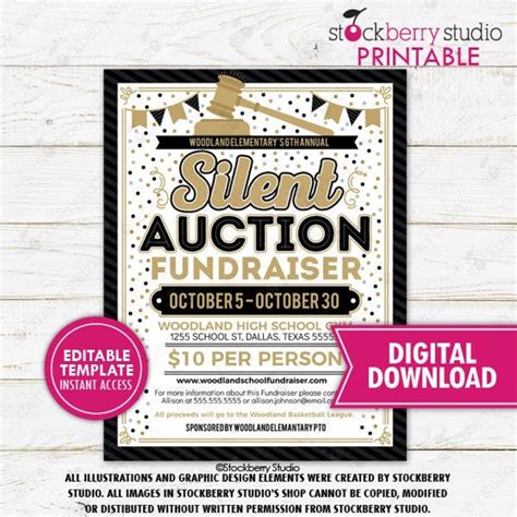 Silent Auction Flyer Template