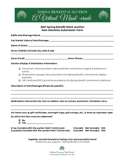 Silent Auction Receipt Template Benefits