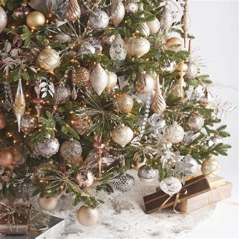 Silver Christmas Tree Mixed Metallic