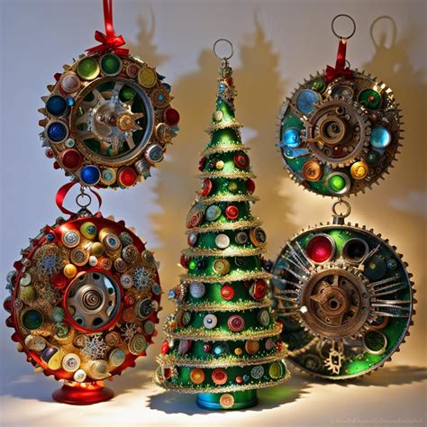 Silver Christmas Tree Unconventional Ornaments