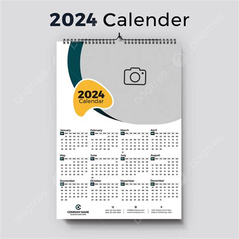 Simple 2024 Calendar Template