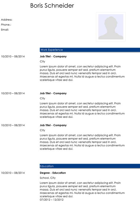 Simple Academic CV Template