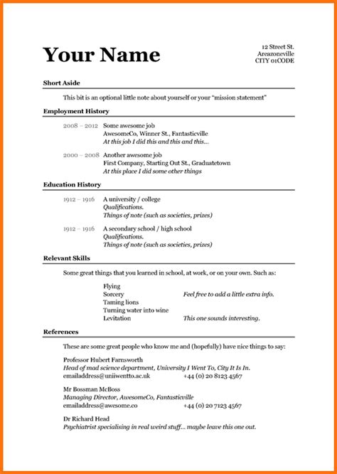 Simple and Effective Resume Template