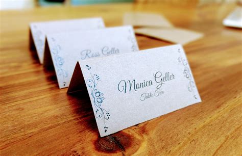 Simple and Modern Table Place Card