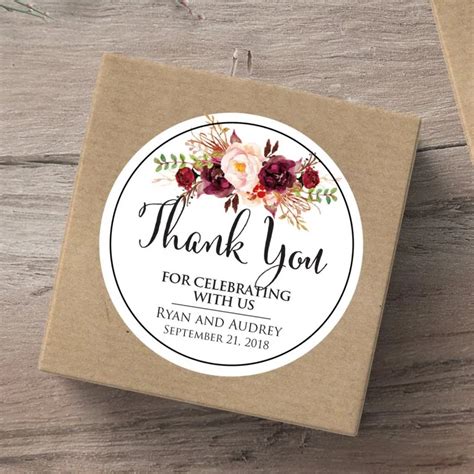 Simple and Sweet Wedding Label