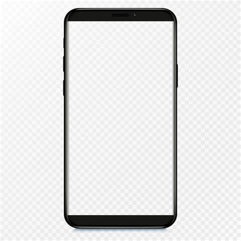 Simple background-inspired blank phone screen template