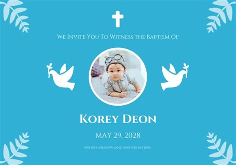 Simple baptism cards