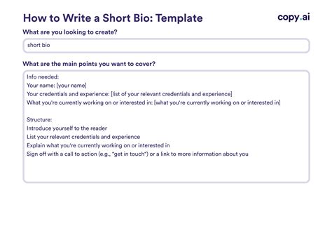 Simple Bio Template