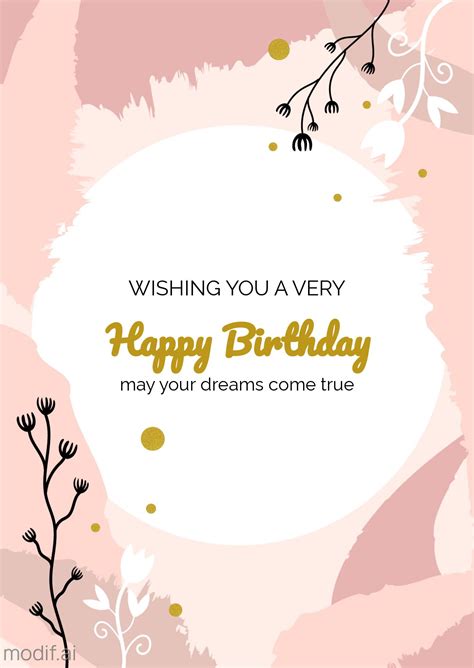 Simple Birthday Card Template