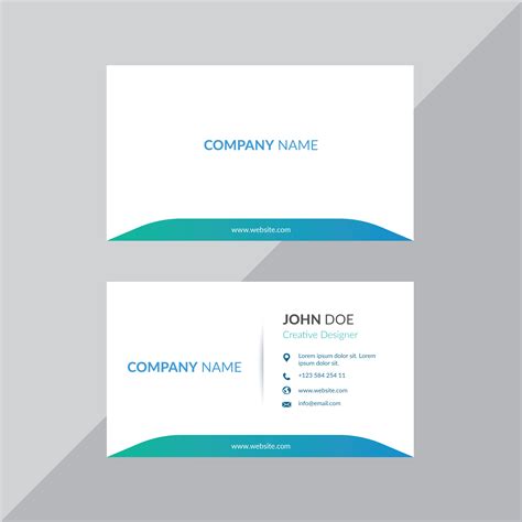 Simple Business Card Template in Word