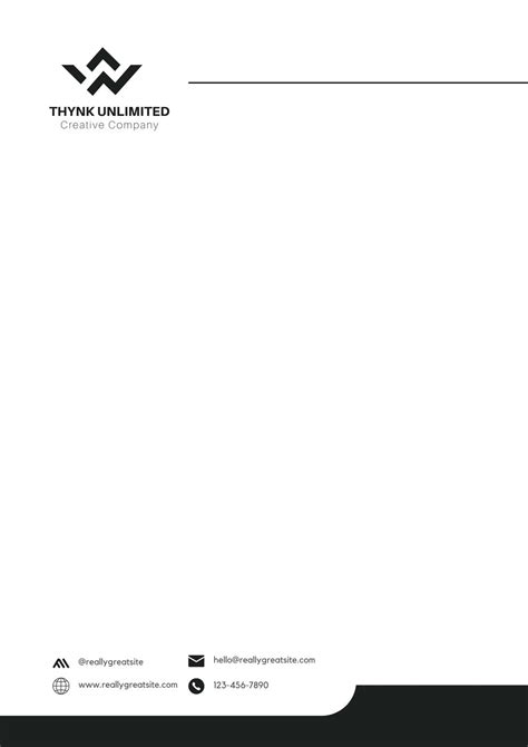 Simple Business Letterhead Template