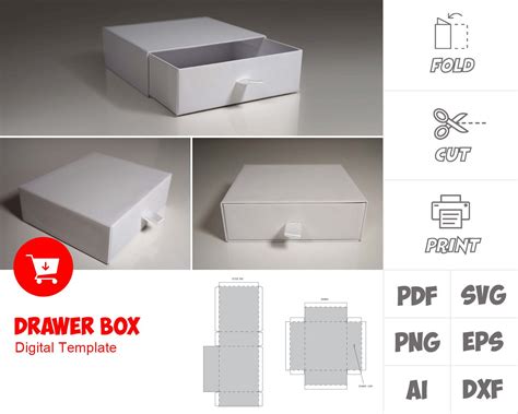 A simple cardboard box template