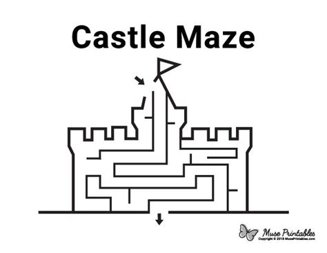 Simple Castle Maze for Kids