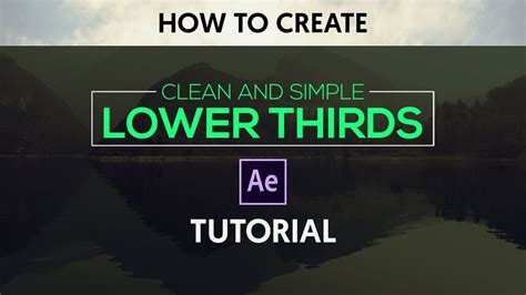 Simple Clean Lower Thirds