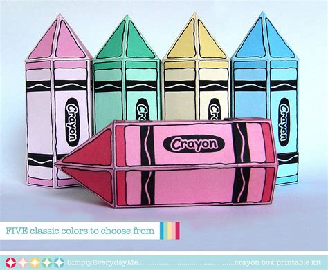 Simple Crayon Box Template