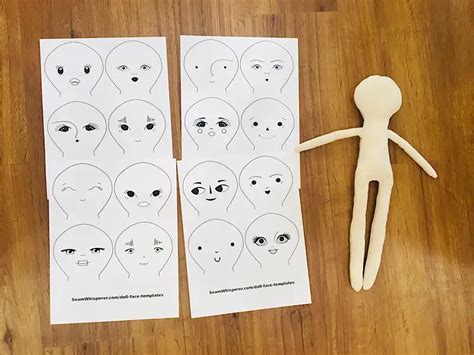 Simple Doll Face Template