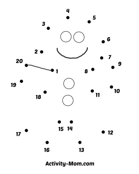 A simple dot-to-dot printable for kids