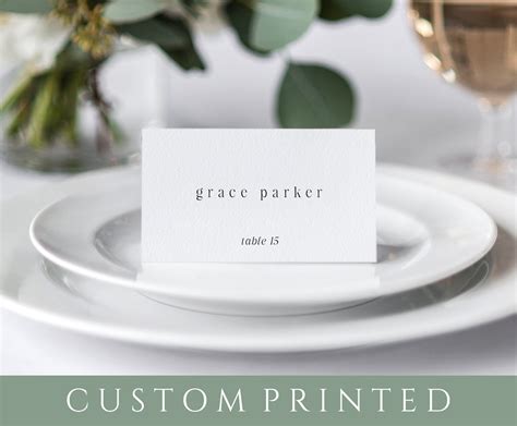 Simple Elegance Place Card Template