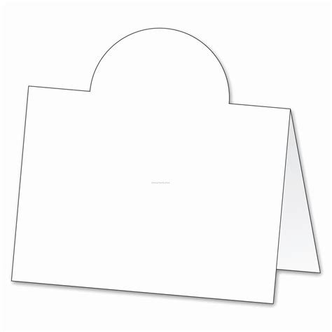 Simple elegance tent card template