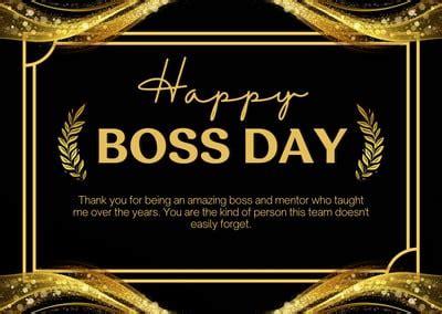 Simple and Elegant Boss's Day Template