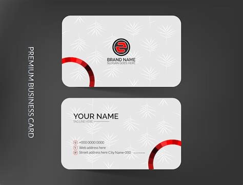 Simple Elegant White Business Card Template