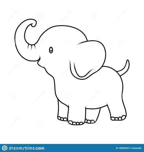 Simple elephant outline