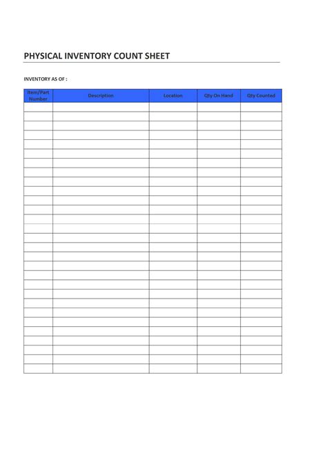 Simple Excel Template