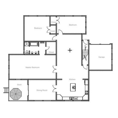 Simple floor plan template