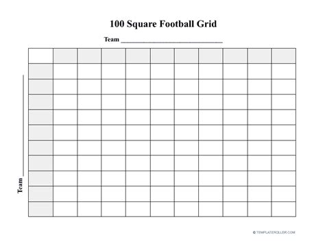 Simple Football Score Grid