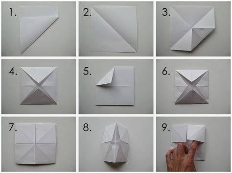 Simple Fortune Teller Origami Template