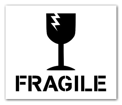 Simple Fragile Sticker