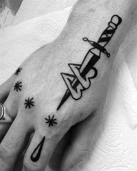 Simple hand tattoo designs