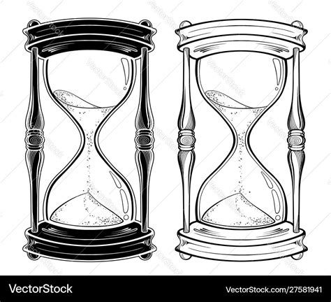 Variations of simple hourglass tattoo designs