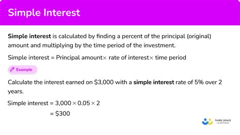 Simple Interest Benefits Example