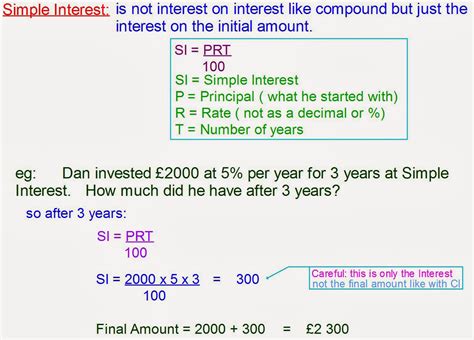 Simple Interest Calculation Example