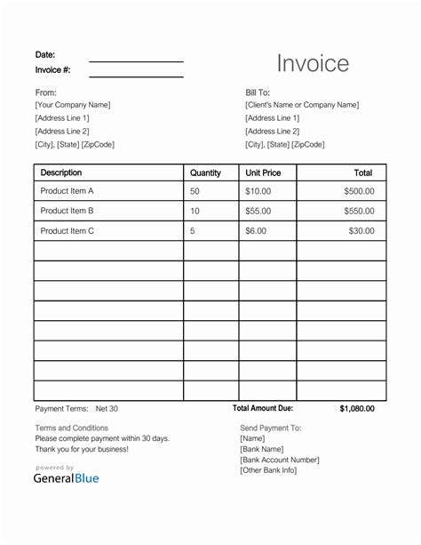 Simple Invoice Template