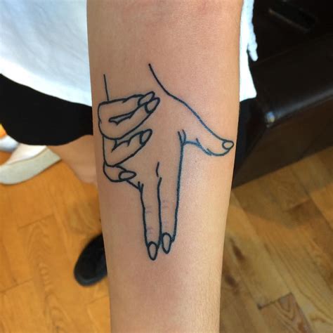 Simple line work tattoo art