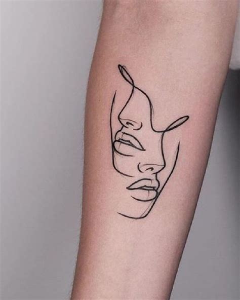 Simple line work tattoo inspiration