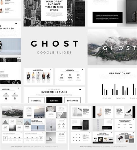 Simple Minimal Google Slides Template Designs Gallery 1