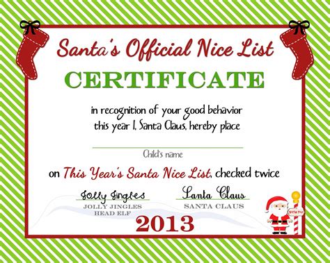 Simple Naughty Nice List Printable