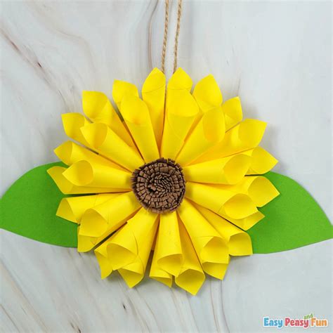 Simple Paper Sunflower Template