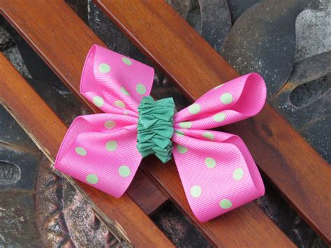 Simple Polka Dot Hair Bow Template