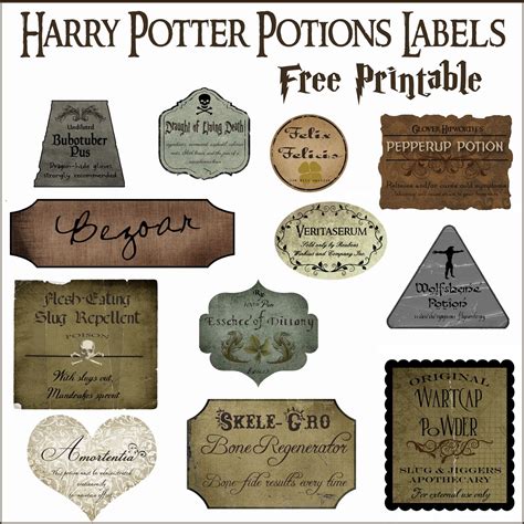 Simple Potion Labels for Everyday Use