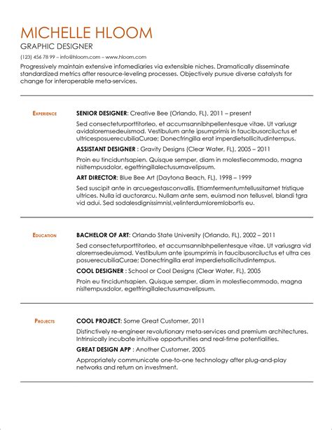 Simple Resume Template